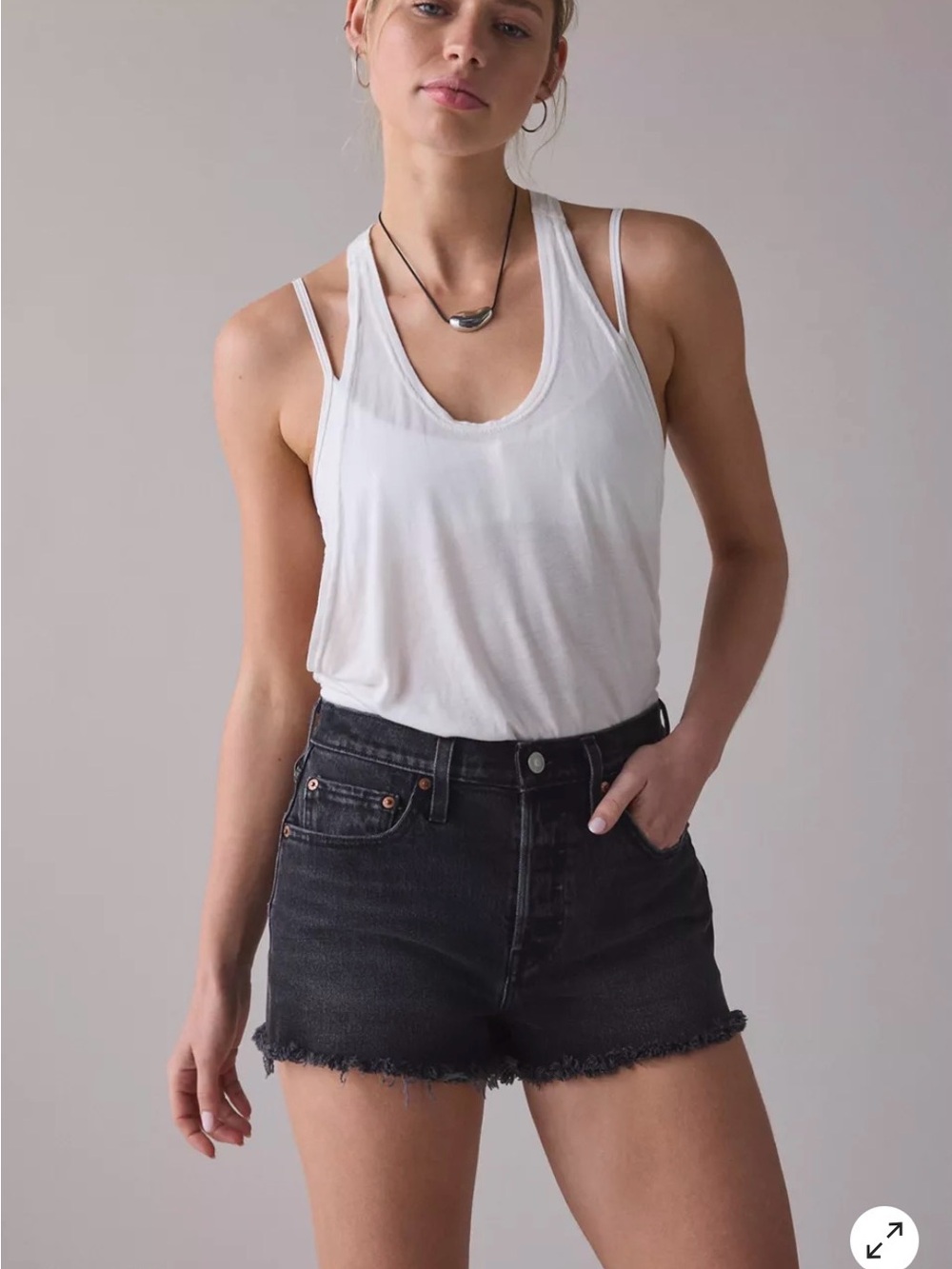 Levi's® 501 Original Black Denim Shorts High Rise NWT Size 30 & 31